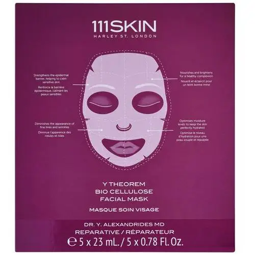 111Skin Y Theorem Bio cellulose Facial Mask Box (5 x 23 ml)
