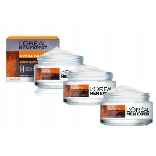 3x L'Oreal Paris Men Expert Hydra krem intensywnie nawilżający 50ml