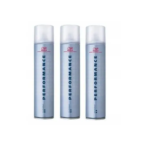 3x Wella Performance Bardzo Mocny Spray 500ml