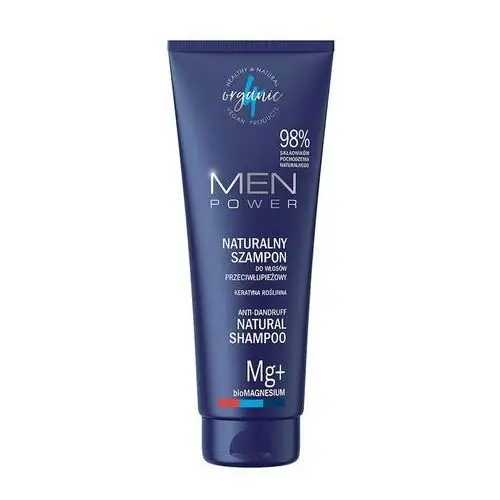 4organic naturalny przeciwłupieżowy szampon do włosów men power 250 ml