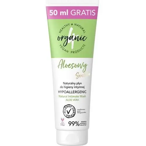 Płyn do higieny intymnej Aloesowy 250 ml 4organic,17