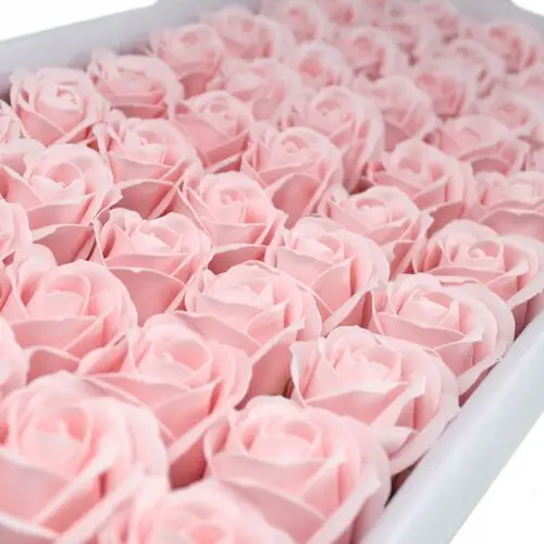 50x różowa Mydlana Róża