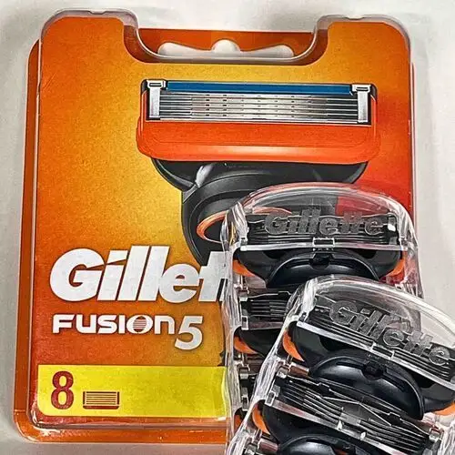8 X Gillette Fusion 5 Ostrza Wkłady 8 Sztuk Oryginalne Opakowanie Wydajne