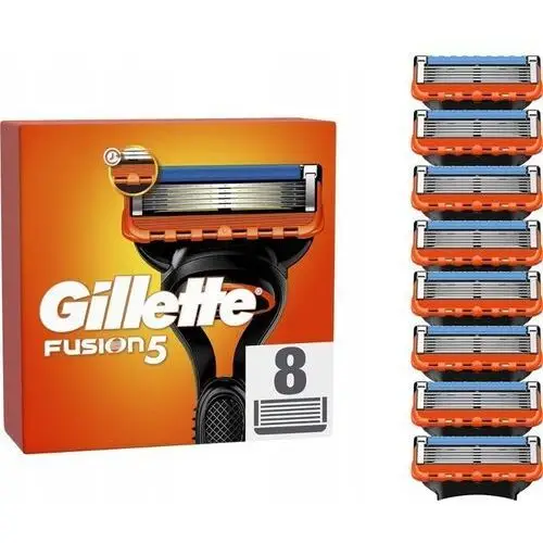 8X Gillette Fusion 5 Zestaw Wkładów Ostrzy Noży Oryginalne luz