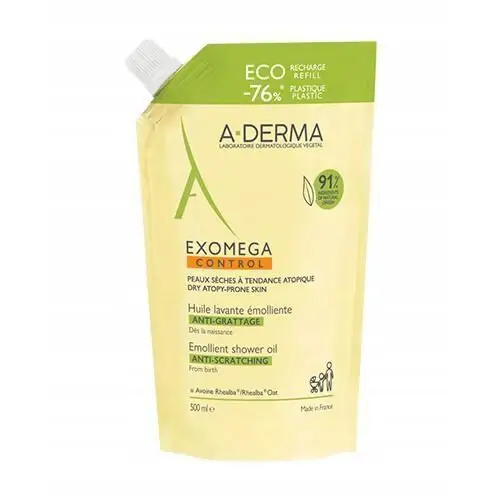 A-Derma Exomega Control Olejek emolient pod prysznic Eko uzupełnienie 500ml