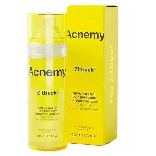 Acnemy - zitback spray na trądzik do ciała z kwasami, 80ml