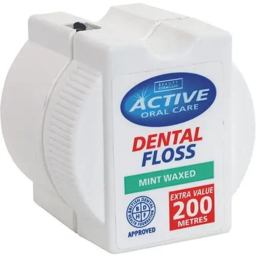 Active oral care Nić dentystyczna woskowana mint 200 metrów