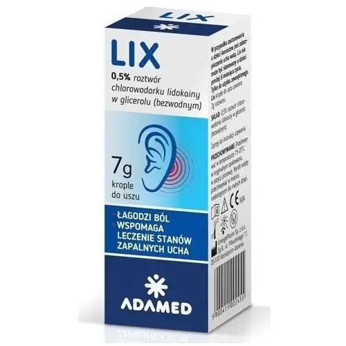 Adamed Lix krople do uszu 7g