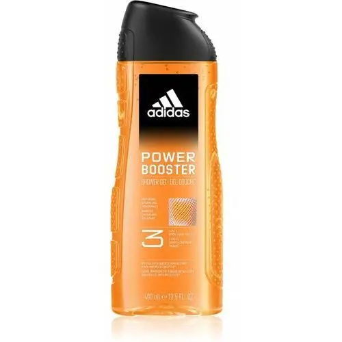 Adidas Power Booster energetyzujący żel pod prysznic 3 w 1 400 ml