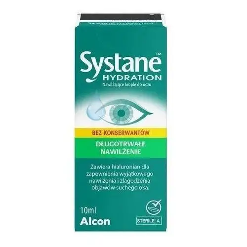 Alcon Systane hydration bez konserwantów krople do oczu 10ml