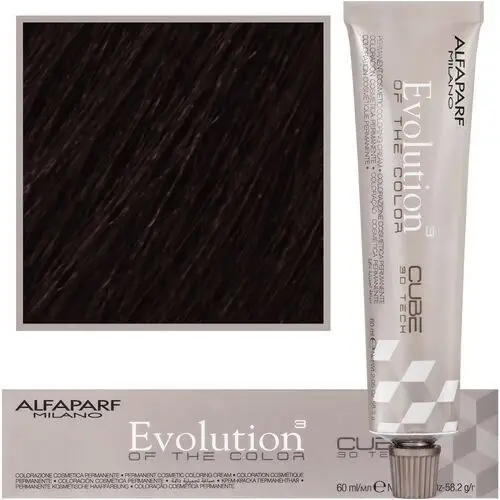 Alfaparf evolution of the color cube 60ml farba do włosów naturalne ciepłe 4nb średni ciepły brąz