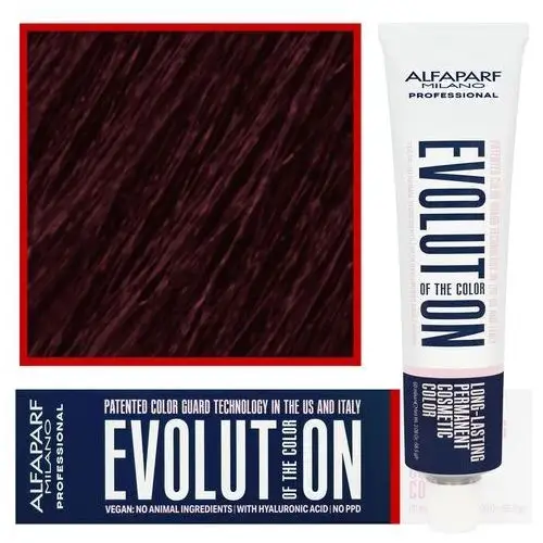 Alfaparf evolution - wegańska farba do koloryzacji włosów, 60ml 5,66i