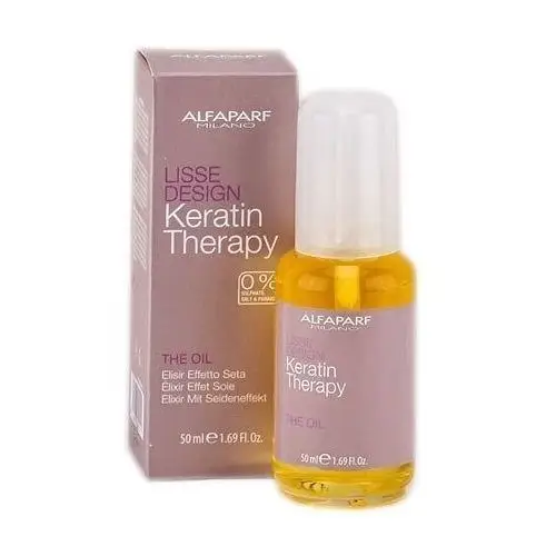 Alfaparf keratin therapy lisse design olejek do pięlegnacji prostowanych włosów 50ml