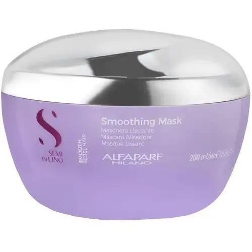 Alfaparf Semi Di Lino Smoothing Mask – nawilżająco-wygładzająca maska do włosów, 200ml