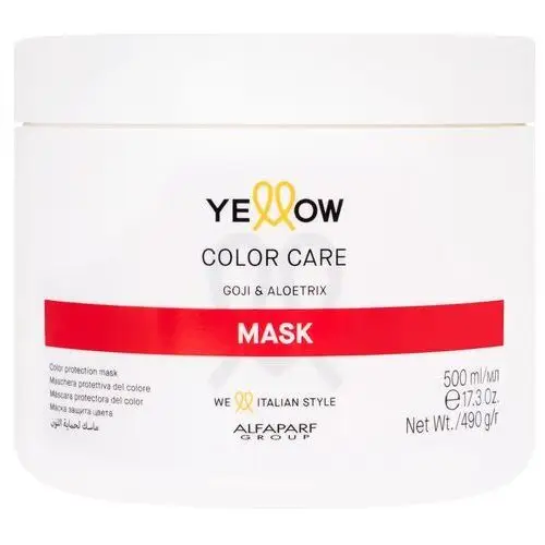 Alfaparf yellow color care - maska do włosów farbowanych, 500ml