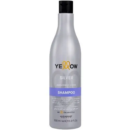 Alfaparf yellow silver - szampon do włosów blond i siwych, neutralizuje żółte refleksy, 500ml