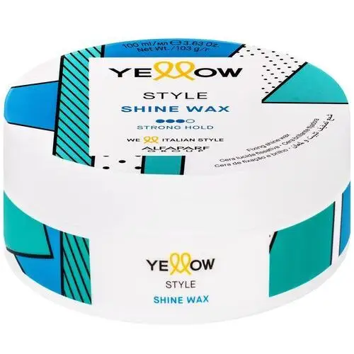 Alfaparf YELLOW Style Shine Wax - wosk nabłyszczający do włosów, 100ml