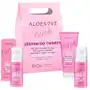 Aloesove pink zestaw do twarzy - balsam do demakijażu 75ml + peeling 50ml + krem na noc 50ml Aloesowe Sklep on-line