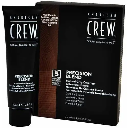 American crew precision blend odsiwiacz dla mężczyzn 3x40ml dark - ciemny