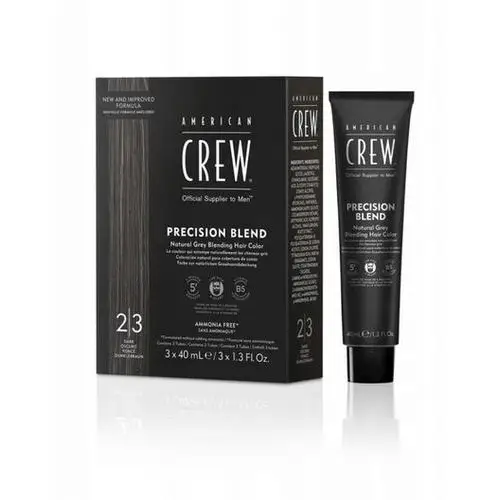 American Crew Precision Blend Odsiwiacz do włosów i brody(2-3) czarny 3x40, kolor czerń