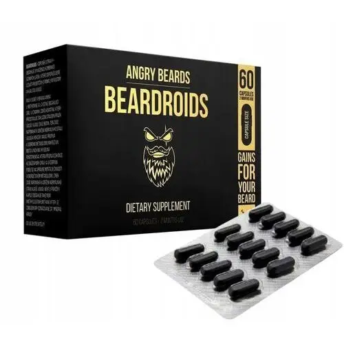 Angry Beards na porost brody Tabletki Zestaw 2 Msc