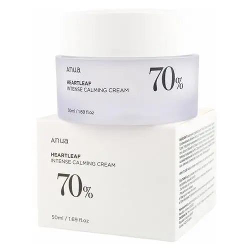 ANUA - Heartleaf 70% Intense Calming Cream, 50ml - intensywnie kojący krem do twarzy