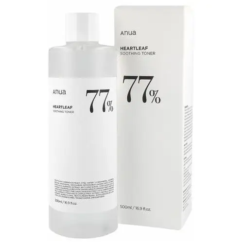 Anua - heartleaf 77% soothing toner (jumbo size), 500ml - kojący tonik do twarzy