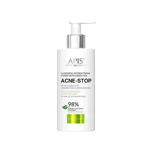 Acne-stop home terapis oczyszczający tonik z zieloną herbatą, 300ml Apis