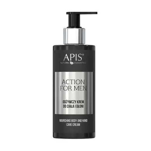 APIS - Action for Men, odżywczy krem do ciała i dłoni, 300ml