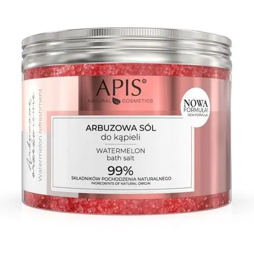 APIS Arbuzowe Orzeźwienie aromatyczna sól do kąpieli z ekstraktem z arbuza i melona 650g