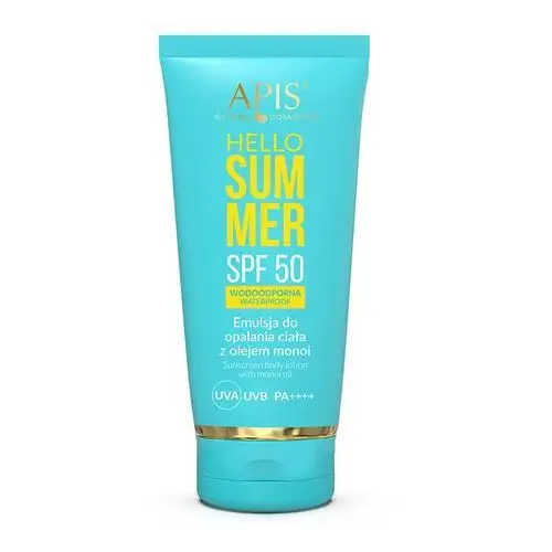 Apis natural cosmetics Emulsja do opalania spf50 pa++++ 200 ml hello summer