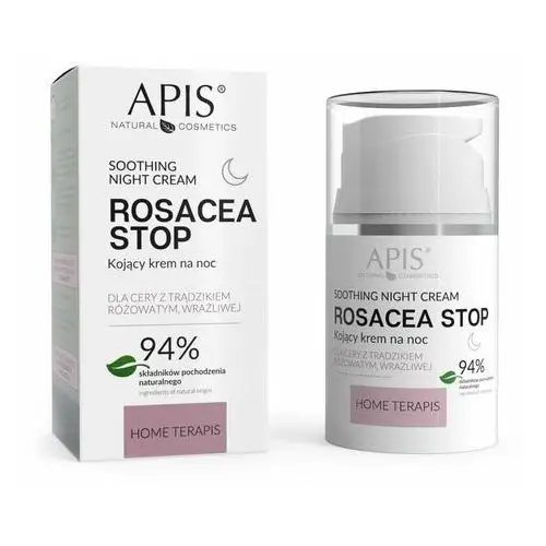 Krem do twarzy na noc kojący 50 ml Apis Natural Cosmetics Rosacea-Stop,67