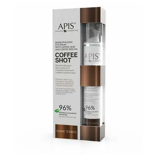 Apis natural cosmetics Serum pod oczy biorewitalizujące z kwasem kawowym 10 ml coffee shot