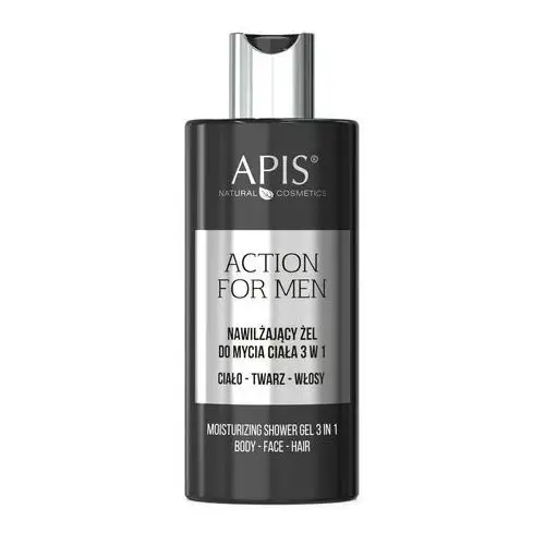 Żel do mycia ciała 3w1 action for men 300 ml Apis natural cosmetics