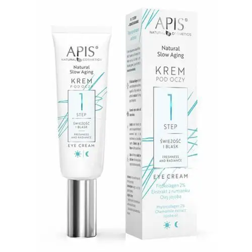 Natural slow aging eye cream step 1 freshness and radiance krem pod oczy - świeżość i blask (8833) Apis