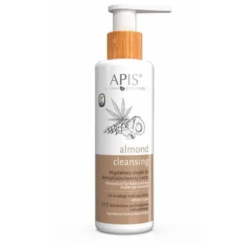 APIS Almond Cleansing - Migdałowy Olejek do Demakijażu Twarzy i Oczu 150 ml