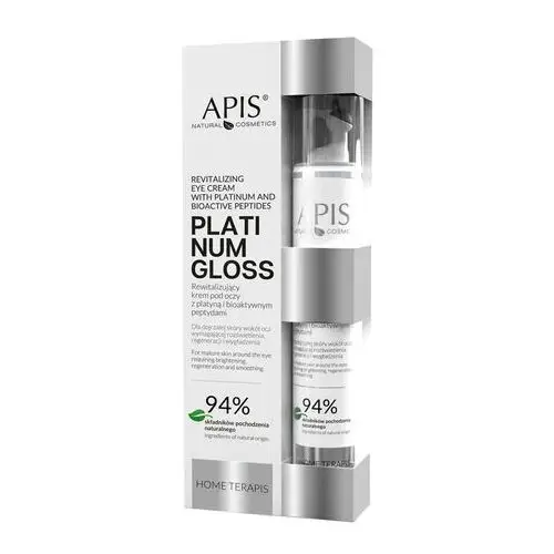APIS Platinum HomeTerApis Gloss Rewitalizujący Krem Pod Oczy z Platyną i Bioaktywnymi Peptydami 10ml