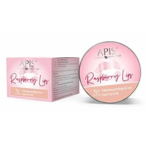 Raspberry lips sugar lip scrub cukrowy peeling do ust (50153) Apis
