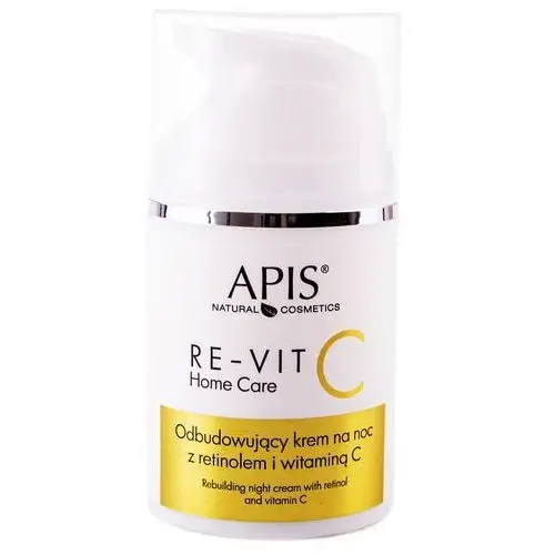 Re-vit c odbudowujący krem na noc z retinolem i witaminą c, 50 ml Apis