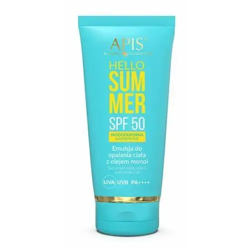 Sunscreen body lotion with monoi oil spf50 waterproof emulsja do opalania ciała z olejem monoi spf50 wodoodporna (9546) Apis