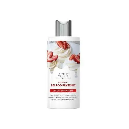 żel pod prysznic creamy strawberry, 300 ml Apis