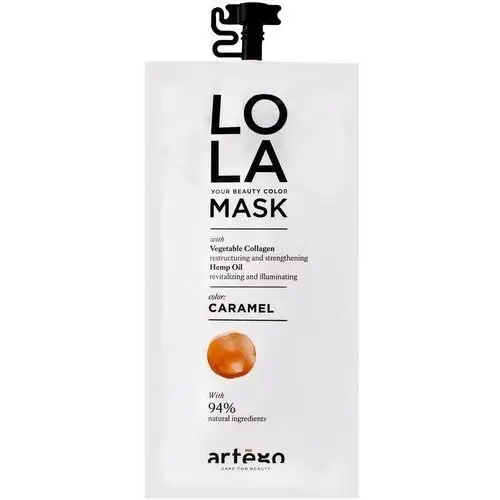 Lola mask carmel - tonująco-regenerująca maska do włosów, 20ml Artego