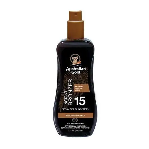 Australian gold Żel w sprayu z bronzerem spf15 237 ml