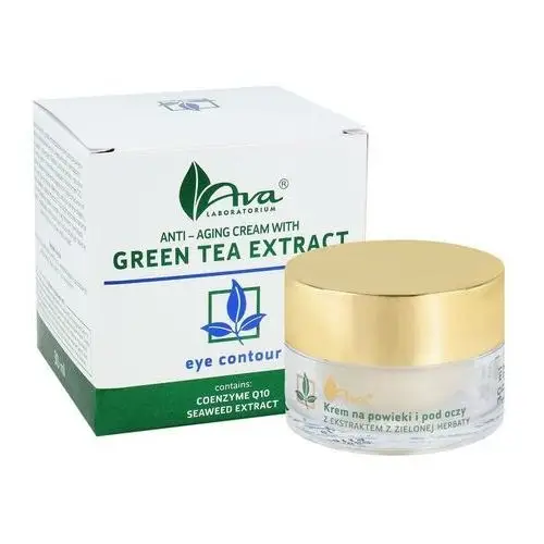 Ava Przeciwzmarszczkowy krem pod oczy z ekstraktem z zielonej herbaty i koenzymem Q10 30ml, AV0367