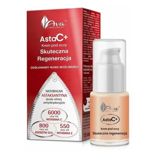 Krem pod oczy skuteczna regeneracja 15 ml Ava Laboratorium Asta C +,52