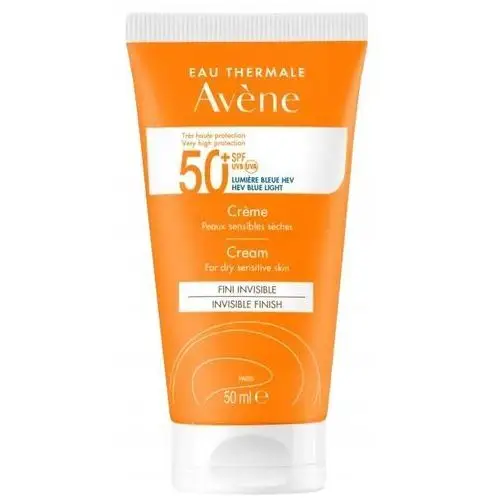 Avène Sun 50 Spf Aksamitny Krem Do Opalania Twarzy Skóry Wrażliwej 50 ml