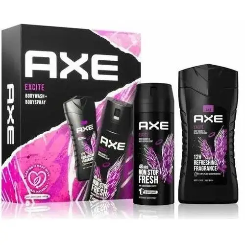Axe Zestaw upominkowy excite dla mężczyzn (żel pod prysznic 250 ml + dezodorant 150 ml)