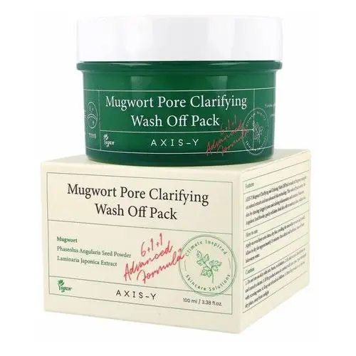 Mugwort pore clarifying wash off pack 100ml - oczyszczająca maska do twarzy Axis-y