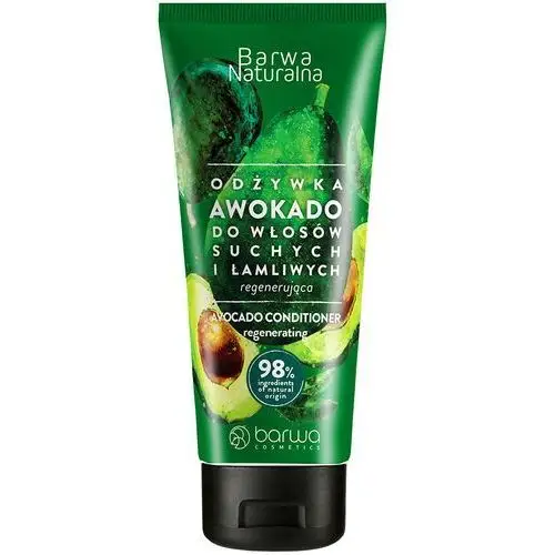 Naturalna - regenerująca odżywka do włosów z awokado, 200ml Barwa