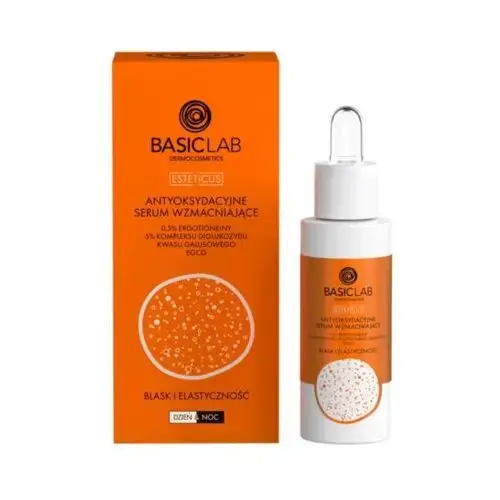 Basiclab - antyoksydacyjne serum wzmacniające 0,5% ergotioneiny, 5% kompleksu diglukozydu kwasu galusowego, egcg, blask i elastyczność, 30ml